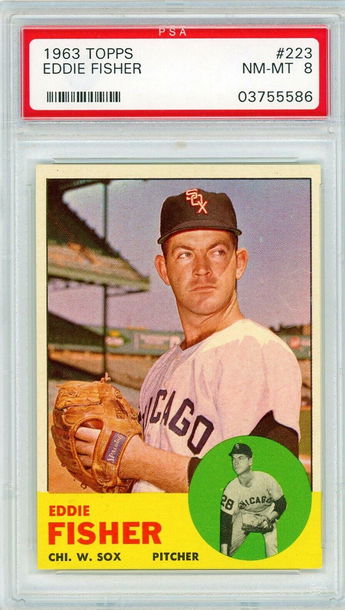 1963 Topps Eddie Fisher #223 PSA 8 P1271