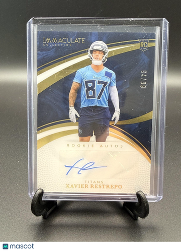 2025 Panini Immaculate Collection Xavier Restrepo #RA-XR Rookie Autos SN AU