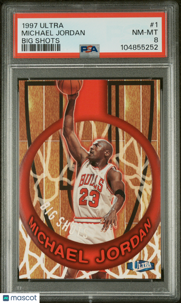 1997 Ultra Big Shots Michael Jordan #1 PSA 8