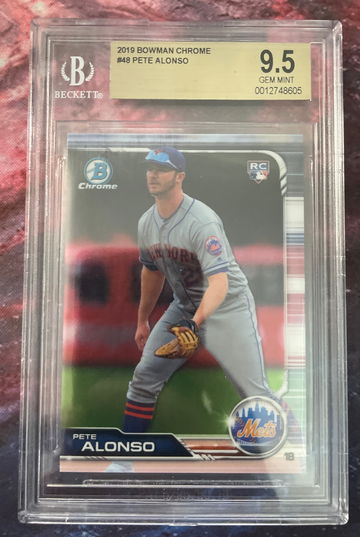 2019 Bowman Chrome #48 Pete Alonso