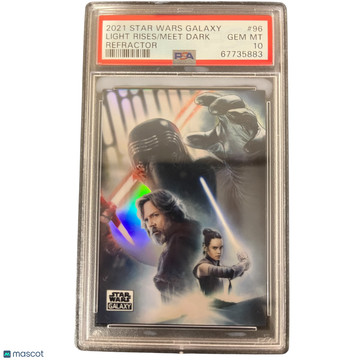 2021 Topps Chrome Star Wars Galaxy Meet Dark Light Rises #96 PSA 10