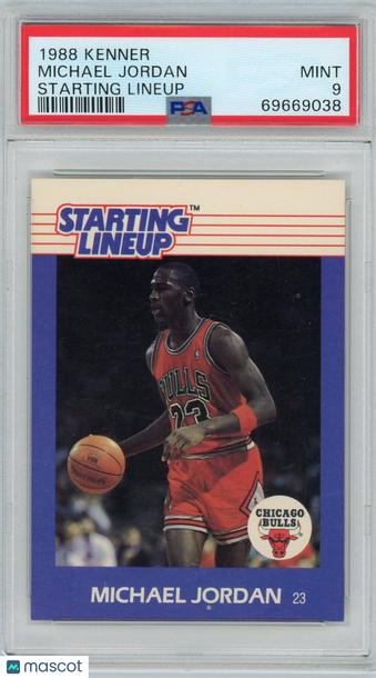 1988 Kenner Starting Line-Up Michael Jordan Lineup PSA 9