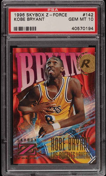 1996 Skybox Z-Force Kobe Bryant #142 Rookie RC PSA 10 Gem Mint