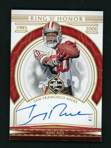 2020 Panini Limited Ring of Honor Jerry Rice #ROH-JR Auto /5
