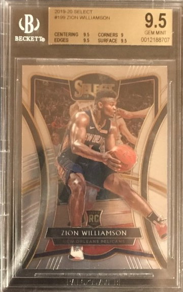 2019-20 Select - Zion Williamson - Premier Level Rookie - BGS 9.5