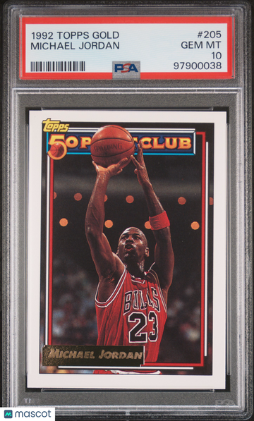 1992 Topps Gold Michael Jordan #205 PSA 10