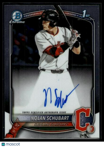 2025 Bowman Draft Nolan Schubart #CPA-NS Chrome Prospect Autographs AU
