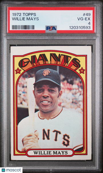 1972 Topps Willie Mays #49 PSA 4