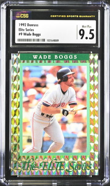 1992 Donruss Elite Series #9 Wade Boggs CSG 9.5