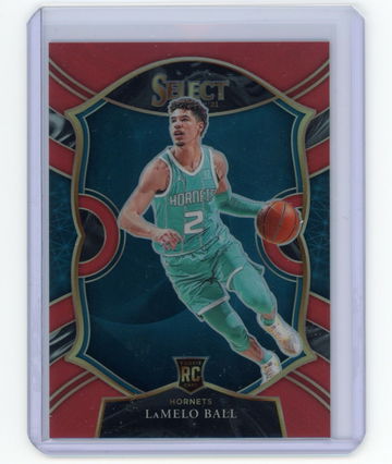 💎🏀2020-21 Panini Select LaMelo Ball #63 Concourse Red Prizm 86/199 Rookie RC🔥
