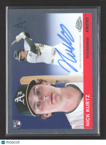 2025 Topps Chrome Platinum Baseball Nick Kurtz #CPA-KU RC