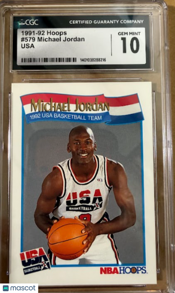 1991-92 Hoops Michael Jordan #579 USA CGC 10