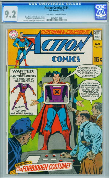 ACTION COMICS #384, CGC 9.2 NM-