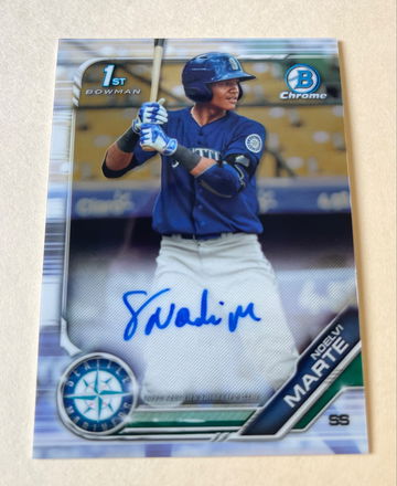 2019 Noelvi Marte Bowman 1st Autograph!!