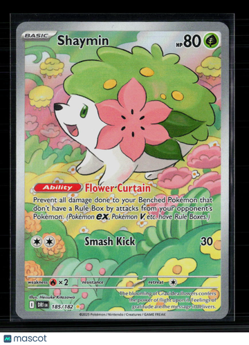 2025 Destined Rivals Shaymin Holo Secret Rare #185/182