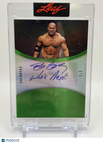 2026 Leaf Magnificence Magnificent Inscriptions Goldberg #MI-G1 Green /3 Inscription