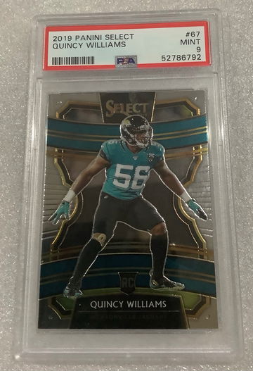 2019 Select Quincy Williams Rookie Concourse PSA 9 Jaguars 