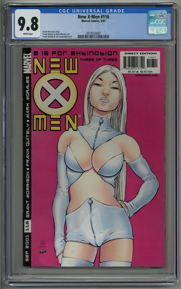 New X-Men 116 CGC 9.8 Emma Frost joins Frank Quitely Cover