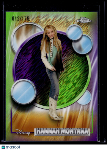 2026 Topps Chrome Hannah Montana Miley Cyrus 012/175 #4