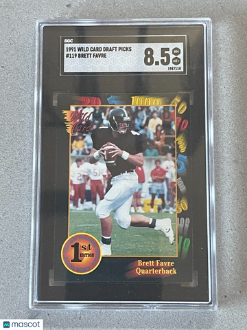 1991 Wild Card Draft Brett Favre #119 SGC 8.5