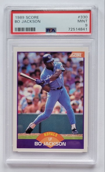 1989 SCORE #330 BO JACKSON PSA 9 MINT
