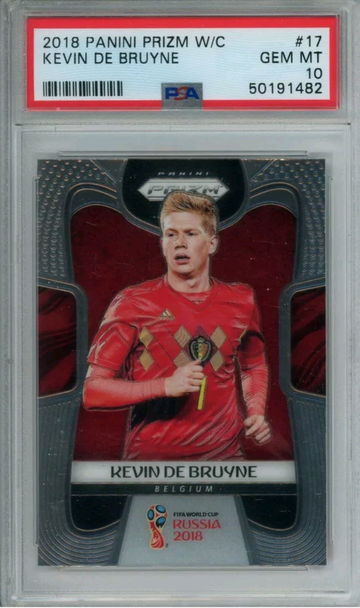 2018 Panini Prizm World Cup Kevin De Bruyne PSA 10 (SHIPS TRACKED FROM CANADA)