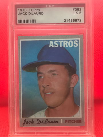 Jack DiLauro 1970 Topps 382 PSA 5 EX Houston Astros 