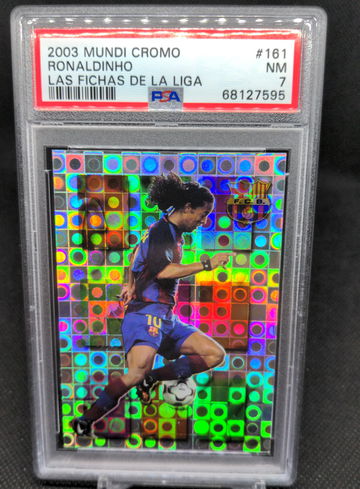 2003 Mundicromo Las Fichas De La Liga El Crack #161 Ronaldinho PSA 7