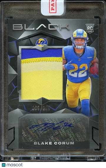 2024 Panini Black Blake Corum Rookie Panini Authentic