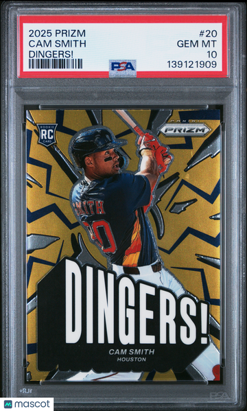 2025 Panini Prizm Dingers! Cam Smith #20 PSA 10