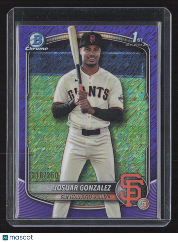 2025 Bowman Chrome Josuar Gonzalez #BCP-153 Green Shimmer Refractor