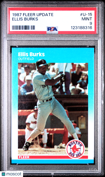 1987 Fleer Update Ellis Burks #U-15 PSA 9