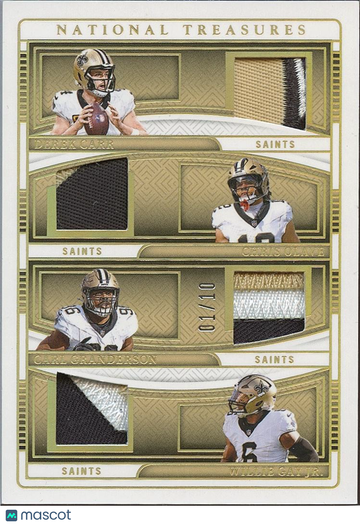 2024 Chris Olave Derek Carr Patch Panini Authentic
