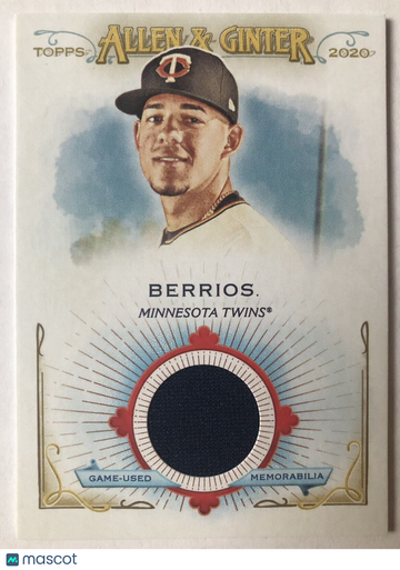 JOSE BERRIOS 2020 Topps Allen & Ginter #FSRB-JB Game-Used Relic Twins