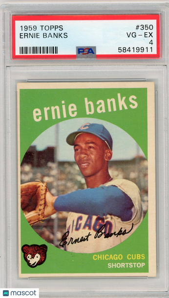 1959 Topps Ernie Banks #350 PSA 4