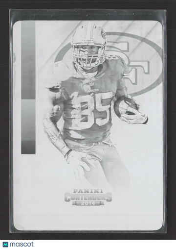 2014 Panini Contenders Vernon Davis #1 Black Printing Plate /1 Printing Plate