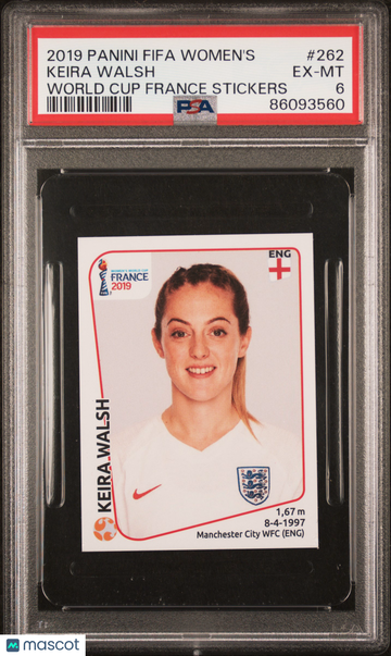 2019 Panini FIFA Women's World Cup France Stickers Keira Walsh #262 World Cup France Stickers PSA 6