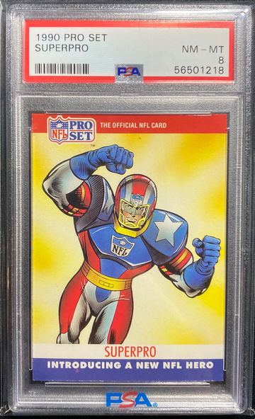 1990 Pro Set Football Superpro SP PSA 8