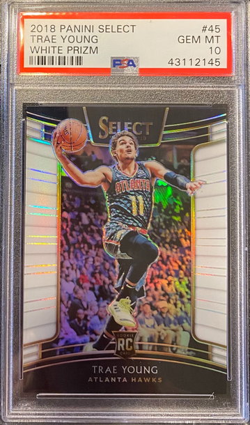 2018 Select Trae Young White Prizm #’d / 149 PSA 10 - Super low pop 