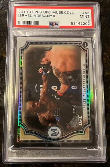 2018 Topps UFC Museum Collection UFC Israel Adesanya PSA 9 