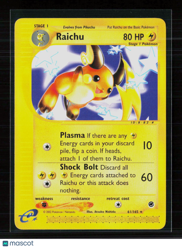 2002 Expedition Base Set Raicu Holo Rare #61/165