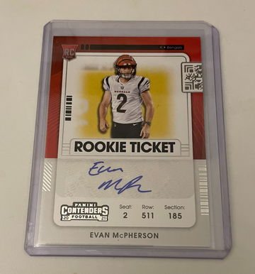 CONTENDERS EVAN MCPHERSON ROOKIE TICKET AUTO 