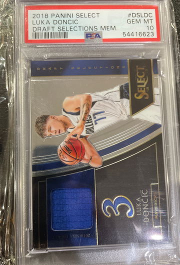 2018-19 Panini Select Luka Doncic Draft Selections Memorabilia PSA 10