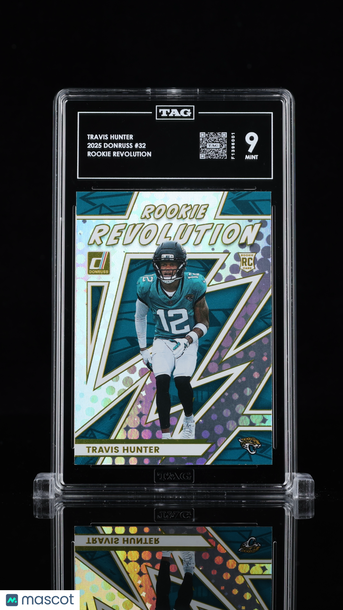 2025 Donruss Rookie Revolution Travis Hunter #32 Rookie TAG 9