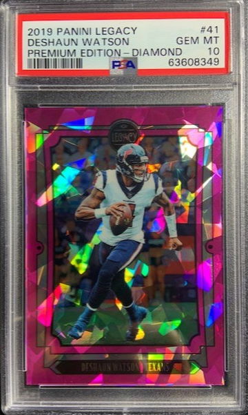 2019 Legacy Diamond Prizm #41 Deshaun Watson /10 SP Texans PSA 10 Gem Mint Pop 1