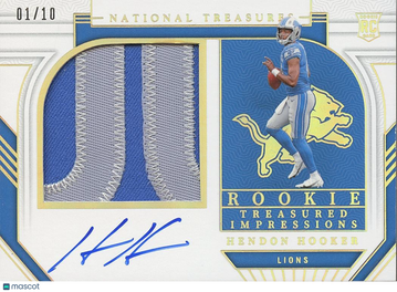 2023 Hendon Hooker Patch Panini Authentic