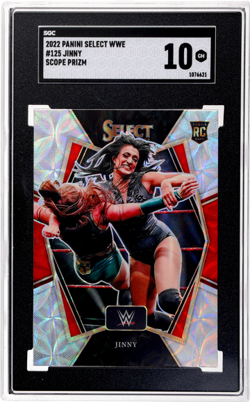 2022 Panini Select WWE Scope Prizm Jinny #125 SGC 10 RC