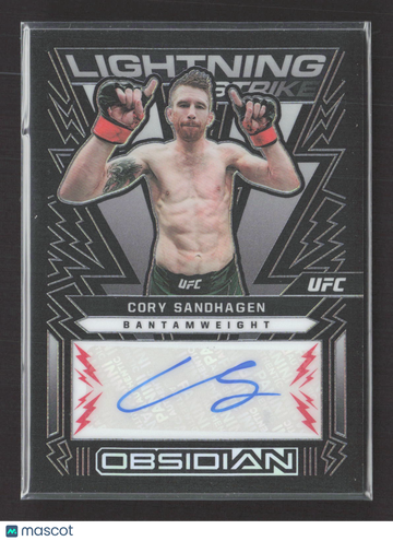 2023 Panini Chronicles Obsidian Lightning Strike Cory Sandhagen #OL-CSH Auto