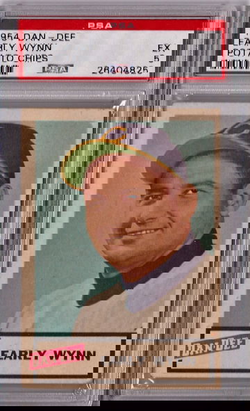 1954 Dan Dee Potato Chips Early Wynn PSA 5 P1237