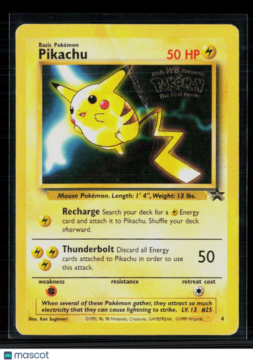 1999 Wizards Pikachu Black Star Promo #4